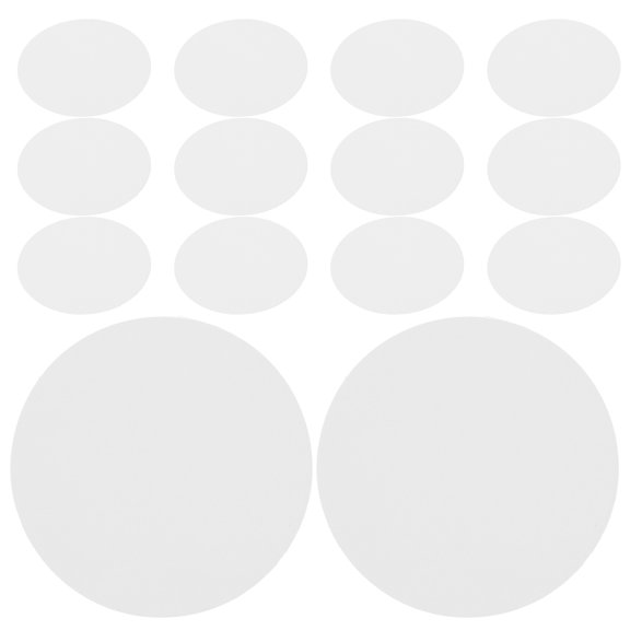 OUNONA White DIY Badge Paper, Craft-Making, Portable for Lab, 100Sheets