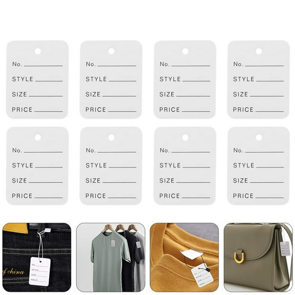 OUNONA 1000 Pcs Clothes Labels Price Tag Custom Clothing Labeling Machine Tags