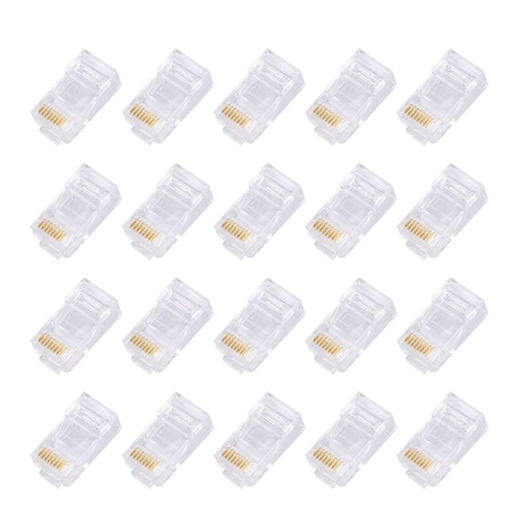 OUNONA  1000 Pcs Wire Ethernet Extender Cat5 Rj 45 Professional Network Cable Plug