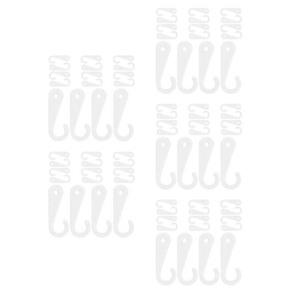 BALAHAPY WORGEOUS 1000 pcs Plastic J Hooks for Socks and Hat Display Sock Hangers for Shopping Mall Retail Display