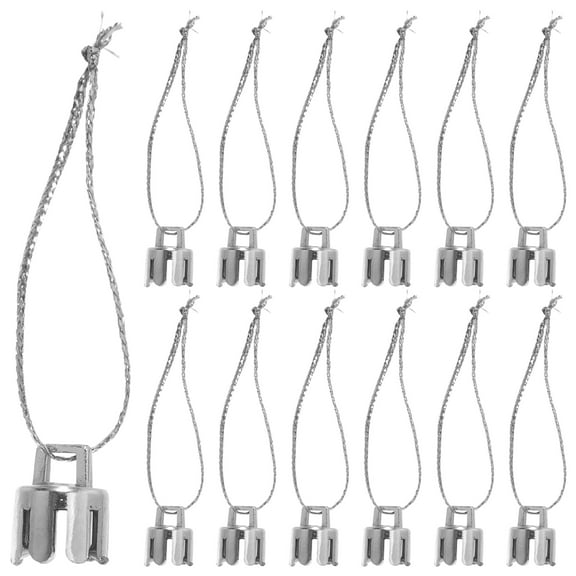 OUNONA 1000pcs Plastic Christmas Ornament Hanger Caps, Xmas Cap Attachments for Decorative Hanging Toppers