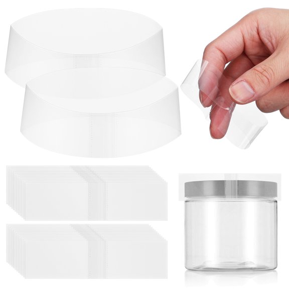 OUNONA 1000pcs Shrink Wrap For Bottles With Transparent Plastic Material For Sealing
