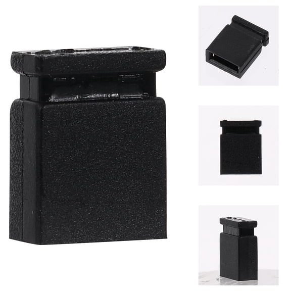 OUNONA 1000pcs Standard Pin Header Jumper for Computer Black Plastic and Copper 2-Needle Connection Block