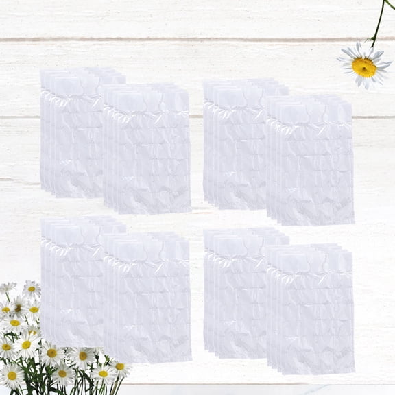 OUNONA 100PCS Disposable Ice Bags Instant Ice Pack Ice Cube Tray Mold Ice Pack Self Sealing Ice Pack Homemade Mould Ice Bag for Home Mall Use
