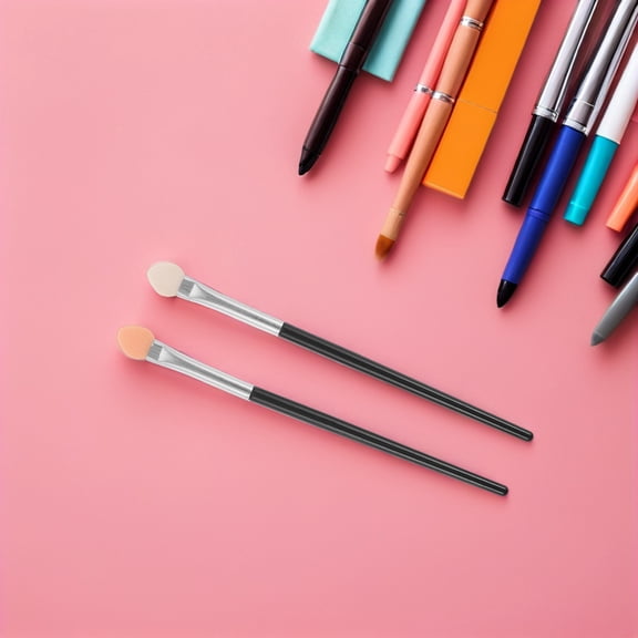 OUNONA 100Pcs Artist Sponge Brushes for Painting Detailed Craft Projects and Ink Blending Techniques