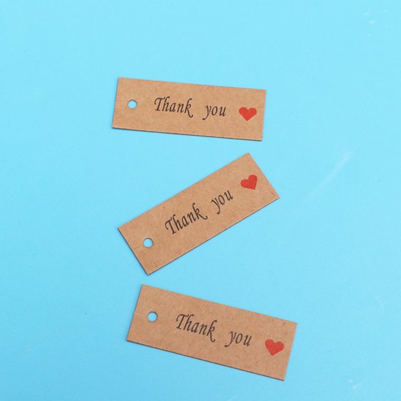 OUNONA Assorted Color Tags Durable Reusable for DIY Cards Party Decor 100Pcs