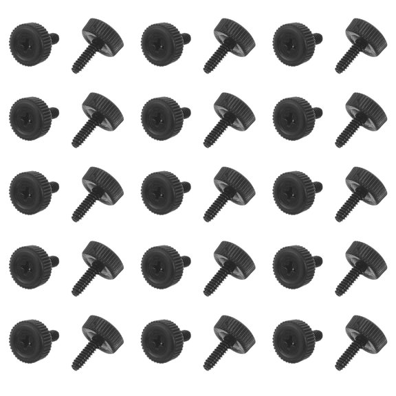 OUNONA High Strength Black Metal Pc Screw Set for Computer Cases 100 Pieces