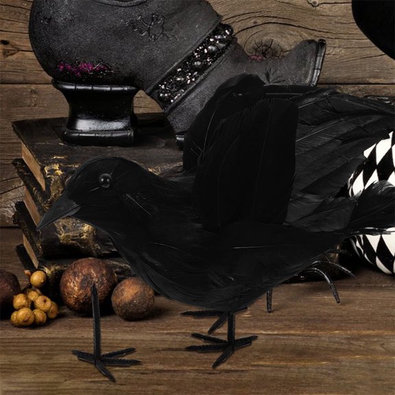 OUNONA 100Pcs Black Crow Claws for School Projects and DIY Crow Figurine Making Supplies