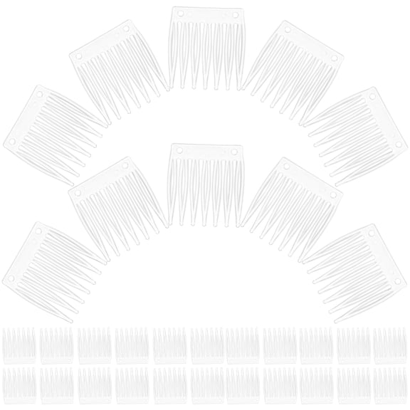 OUNONA 100 Pcs Black Plastic Wig Cap Clips Comb Hair Accessories for Secure and Comfortable Wig Fit