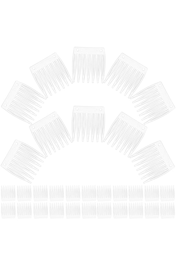 100 Pcs Black Plastic Wig Cap Clips Comb Hair Accessories for Secure and Comfortable Wig Fit