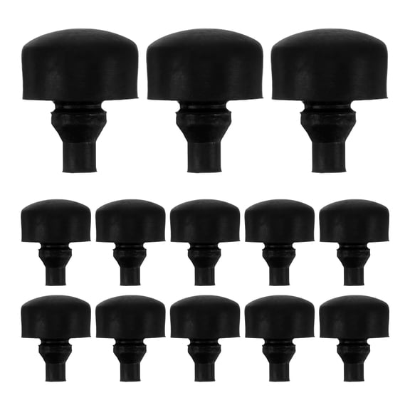 OUNONA 100Pcs Black Rubber Engine Hanger Mount Cushions for Motorcycle Frame Brackets