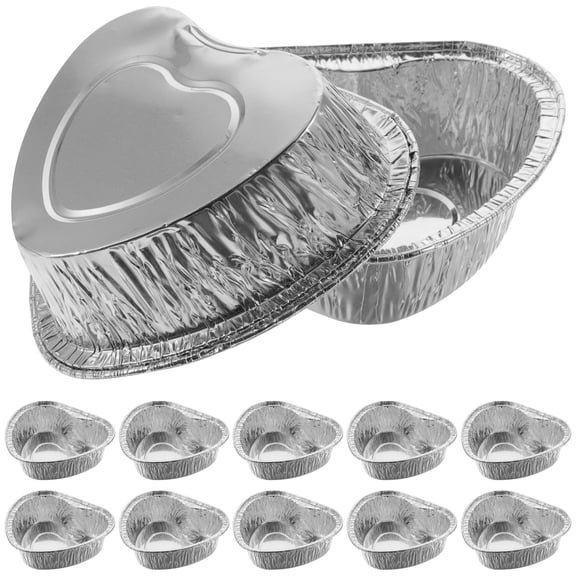 OUNONA 100Pcs Cooking Baking Cups Aluminum Foil Containers for Home Users