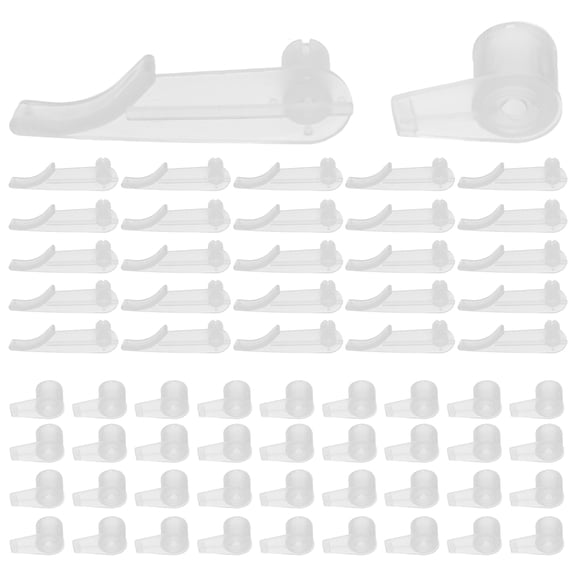 OUNONA 100Pcs Plastic Ceiling Light Fixed Clips Mounting Brackets for Lamp Shade Hardware