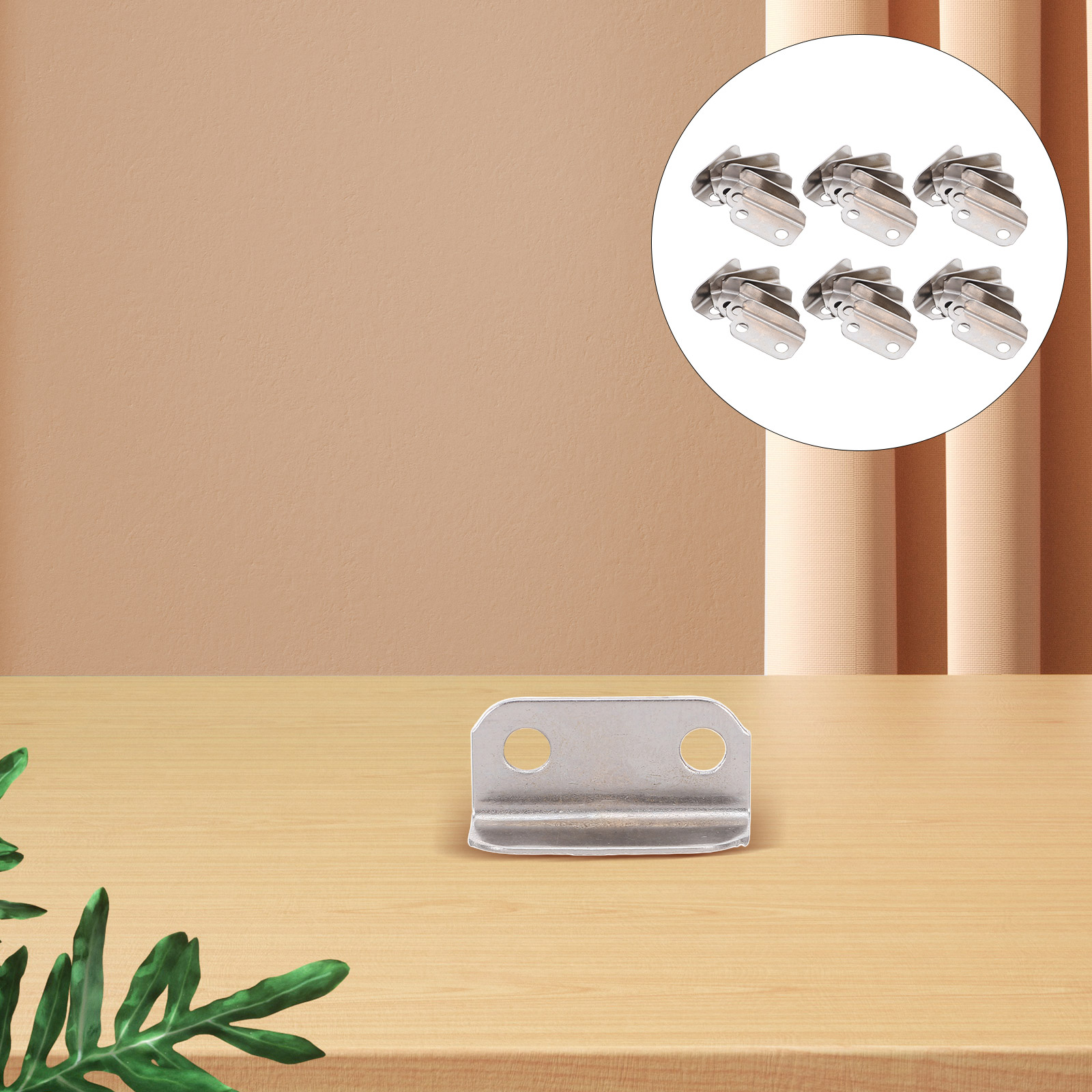 10-Pack Drawer Lock Strike Plate – L-Shaped Silver Tone Right Angle Metal Strike Plates For Cabinets & Cupboards