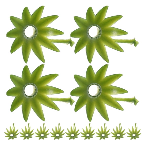 OUNONA Green Plastic Flower Craft Base, and Easy to Use for Home Decor and Commercial Floral Displays