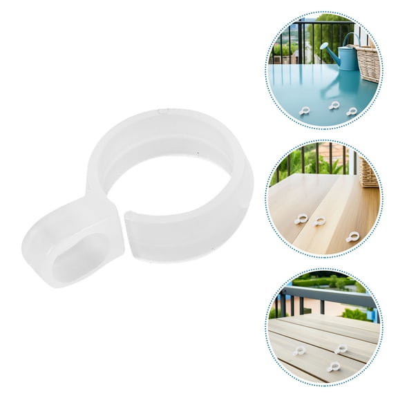 OUNONA Transparent Plastic Hanger Clips Secure Grip for Home 100Pcs