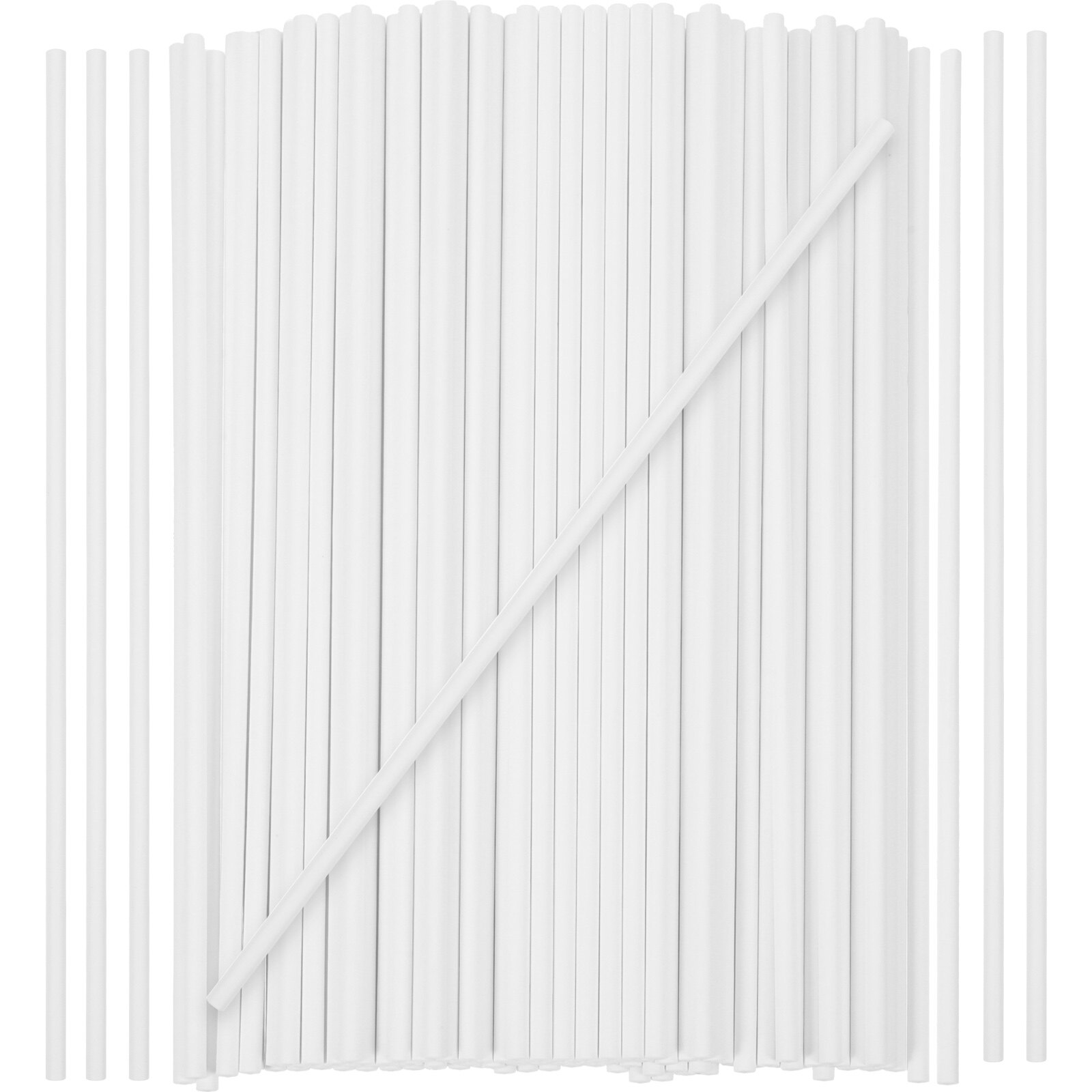 OUNONA 100Pcs Practical Paper Marshmallow Sticks for Festivals Street Fairs