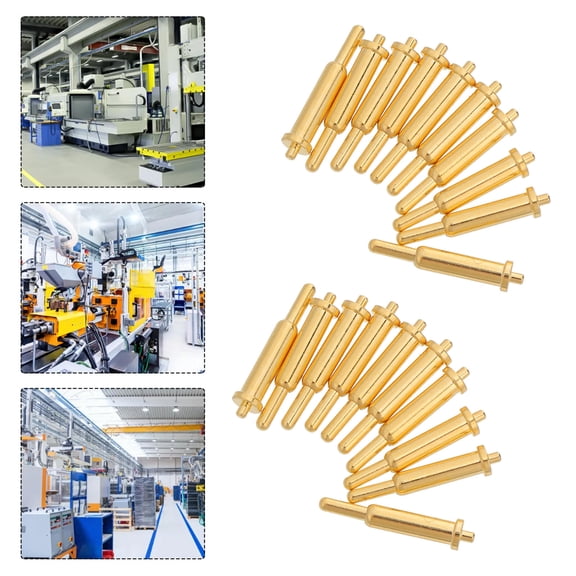 OUNONA 100Pcs Spring Loaded Pogo Pin Connector for Pcb Mount with Easy Assembly and Durable Copper Build