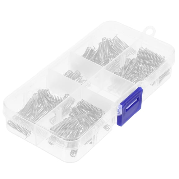 OUNONA 100Pcs Stainless Steel Compression Springs Small Springs for DIY Repair and Craft