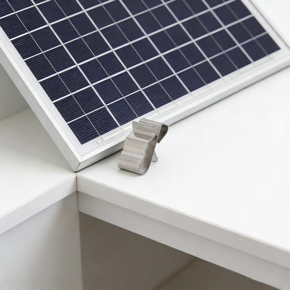OUNONA 100Pcs Stainless Steel Panel Mounting Clips for Quick Installation and Cable Stability