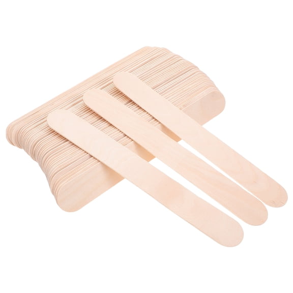 OUNONA 100Pcs Jumbo Unfinished Wood Craft Sticks for Home and Classroom Use