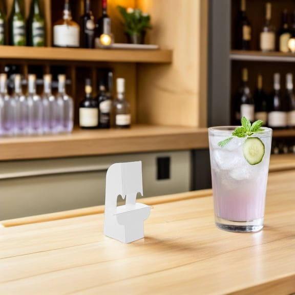 OUNONA 100Pcs Stable White Cardboard Easel for Poster and Picture Display