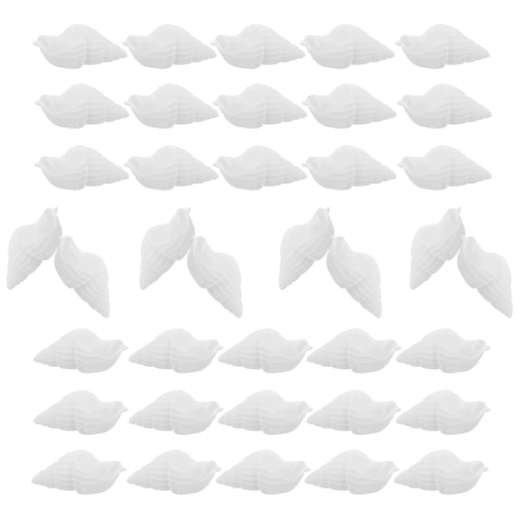 OUNONA 100Pcs White Sea Shell Conches for Craft Projects and Coastal Wedding Decoration