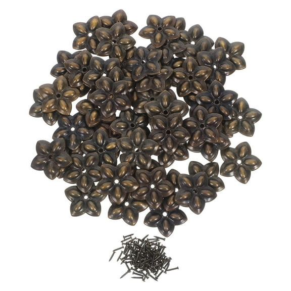 OUNONA Decorative Tack Set Coffee Zinc Alloy for Craft Furniture Upholstery 100Set