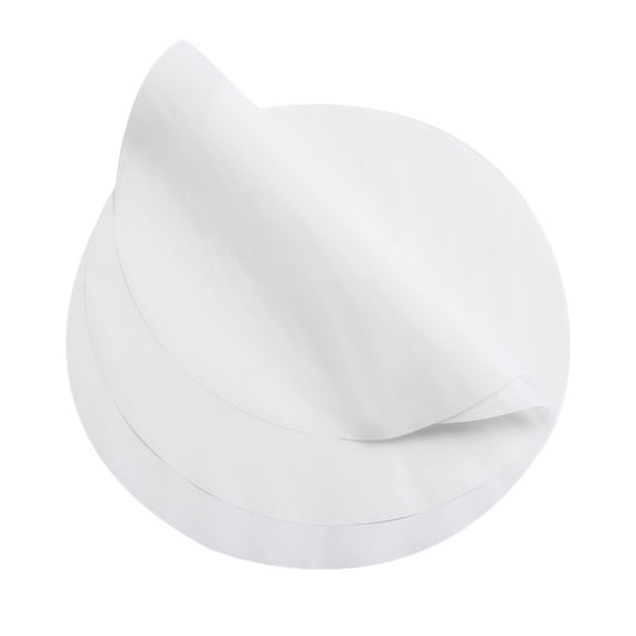 OUNONA 100pcs 10 Inch White Baking Paper Sheets for Round Cake Pans Easy Clean Up and NonStick