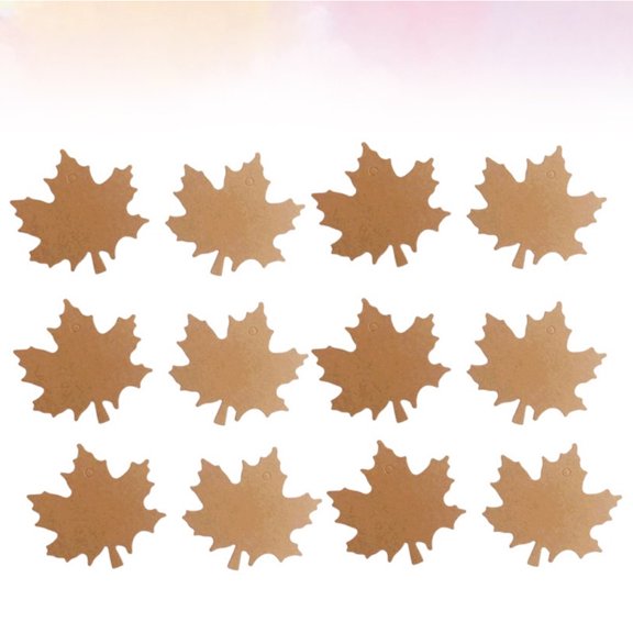 OUNONA 100pcs Chocolate Paper Tags for Fall Decor Quality Hanging Tags with Rope for Parties and Baking