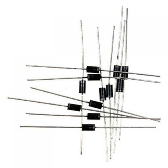 OUNONA 100pcs Diodes Pack IN4007 Rectifier Diode Aluminum Alloy Fast Recovery Inline Package Electronics Component