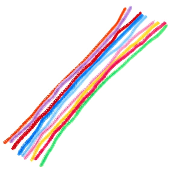 OUNONA DIY Twisted Rods Assorted Color Chenille Stems for Art Supply and Crafting 100Pcs