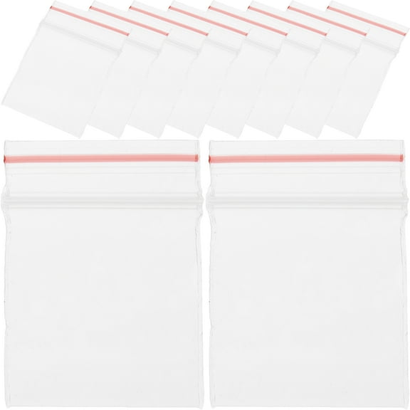 OUNONA 100pcs Miniature Dollhouse Storage Bags Small Sealing Pouches for Model Accessories