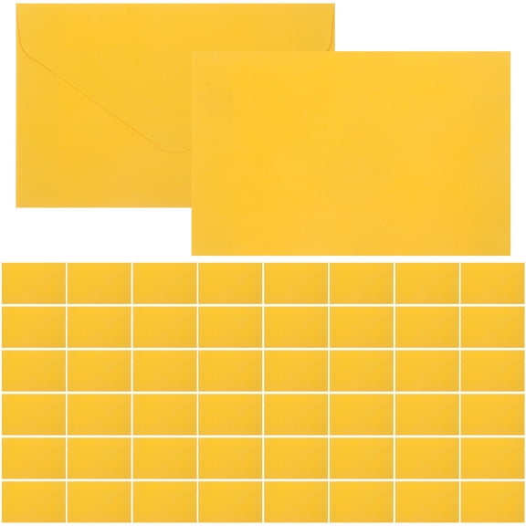 OUNONA 100pcs Multi-Function Decorative Invitation Cards and Wedding Envelopes Set for Parties, Weddings, and Events