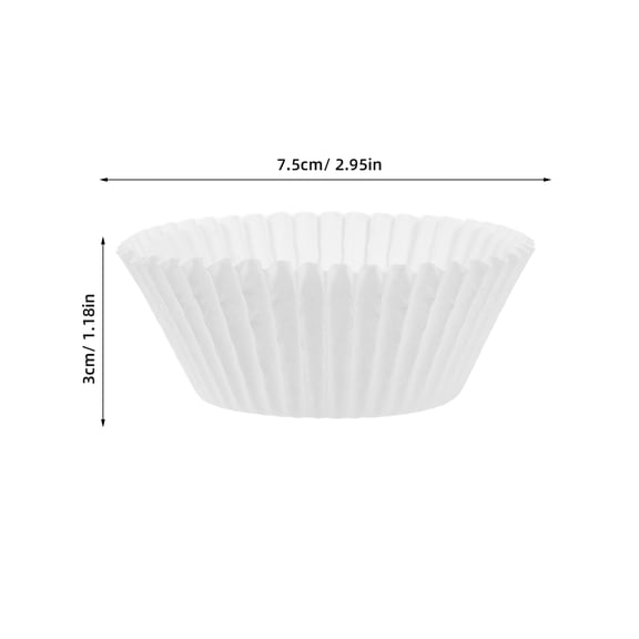 OUNONA 100pcs Paper Cupcake Wrappers Mini Cake Liners Paper Cups Versatile Egg Tart Pudding Cups Muffins Liners Paper Cupcake Baking Cups