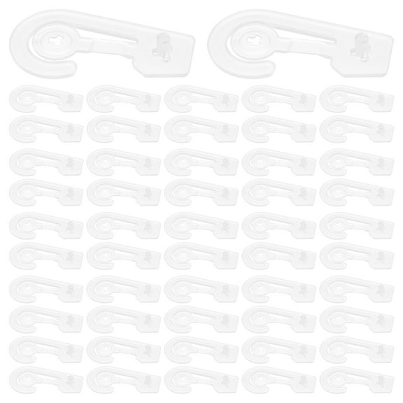 OUNONA 100pcs Plastic Snap Hook Wall Mounted Hanging Hooks Document Bags Clip Coat Hooks Heavy Duty Hooks For Hanging Keys Towels Robes Products Bag