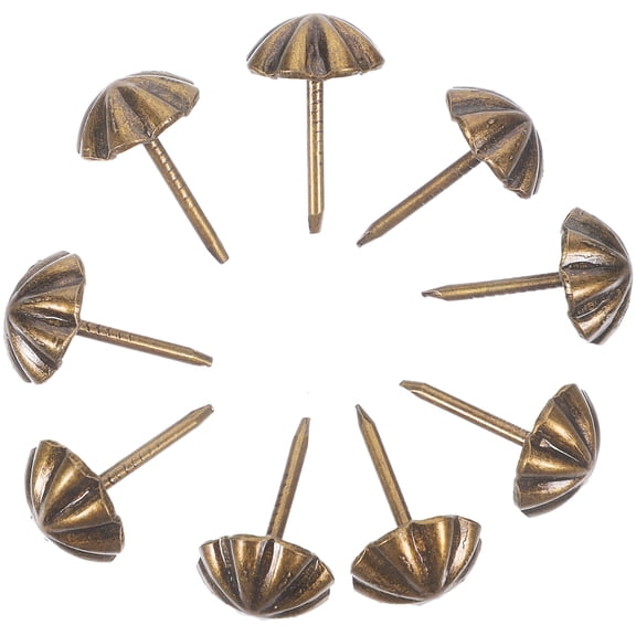 OUNONA Multi Color Iron Upholstery Tacks for Furniture Decorative Nails 100Pcs