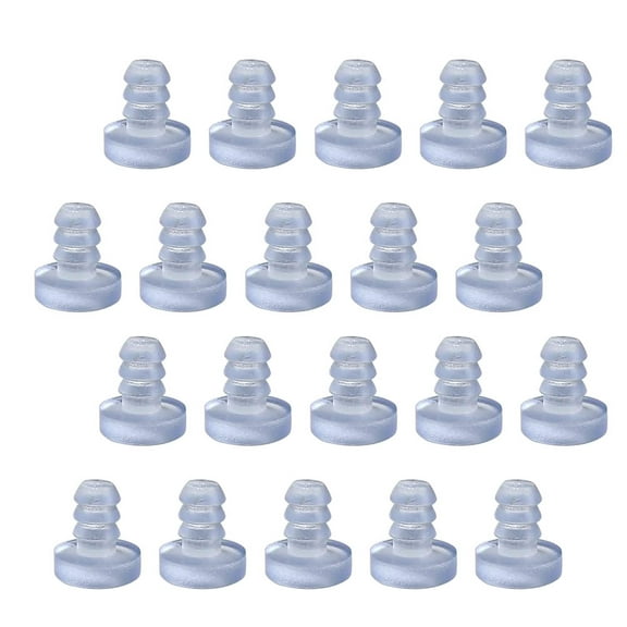 OUNONA 100pcs Transparent Bumpers for Cabinet Doors Round Furniture Bumpers
