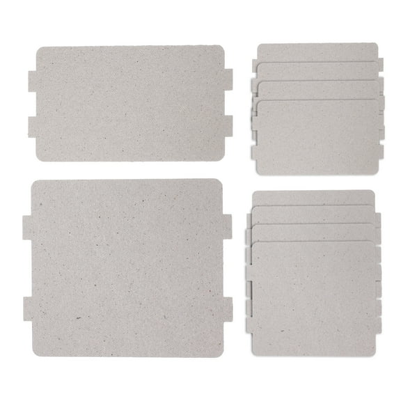 OUNONA Silver Mica Sheets for Microwave Oven Insulation Universal Fit 10PCS High Temperature Resistance