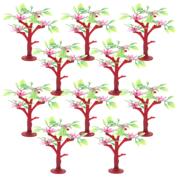 OUNONA 10PCS Miniature Model Trees for Crafts, Sand Table, Train Layout, Diorama, Landscape, and Architectural Projects
