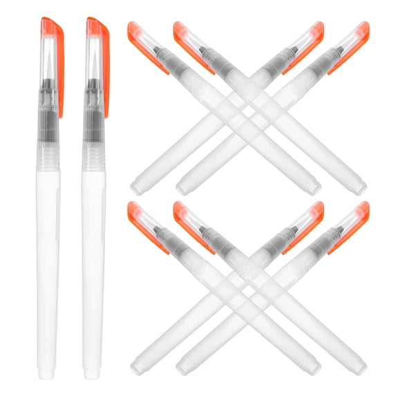 OUNONA 10PCS Refillable Watercolor Brush Pen Set for Beginners - Water Color Brush Pens for Drawing, Painting, and Travel