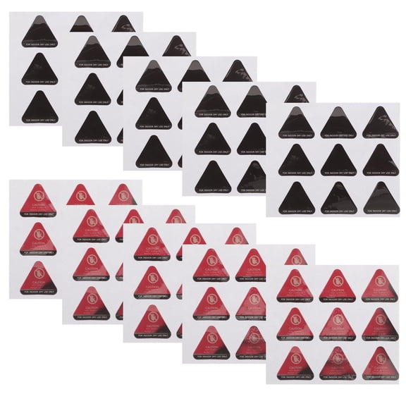 OUNONA 10pcs Thermochromic Heat Sensitive Scald Warning Stickers High Temperature Safety Labels for Kitchen and Appliances