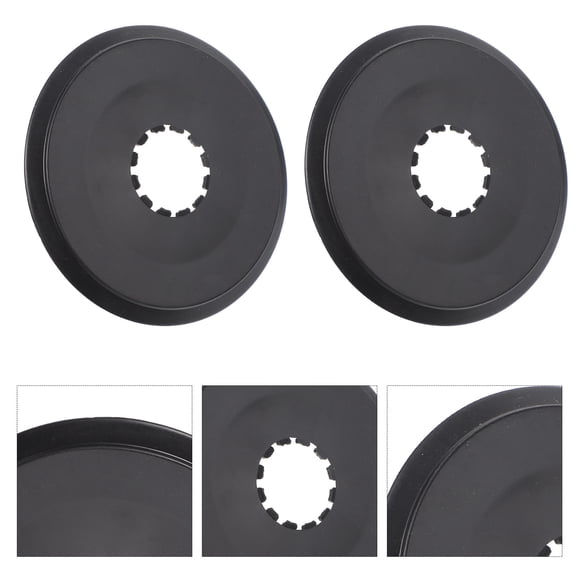 OUNONA 10Pack Protective Bike Accessories Plastic Black for Outdoor Use