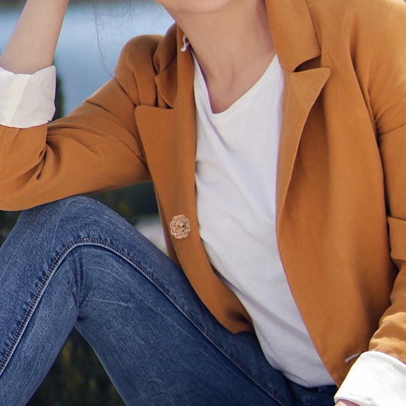 OUNONA 10Pairs Golden Clothes Snap Fasteners Perfect for Overcoat Sweater Jacket Decoration