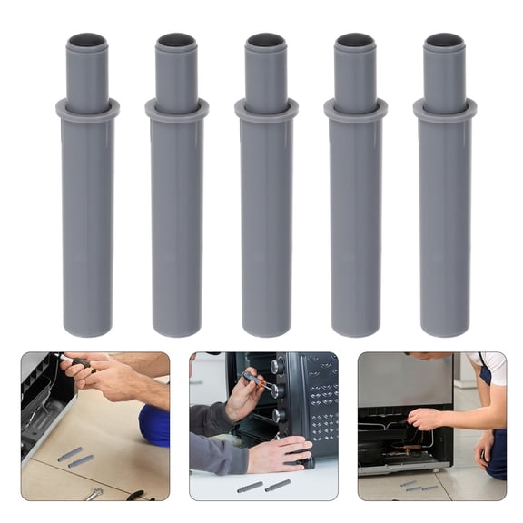 OUNONA 10Pcs Adjustable Soft Close Damper Buffers for Cabinet Doors Quiet Closing Grey Plastic