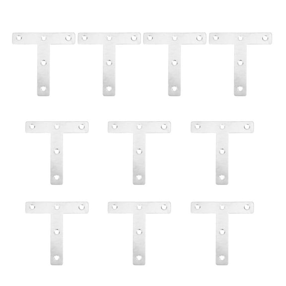 OUNONA 10Pcs Angle Bracket Stainless Steel with Sturdy Design and Impeccable Welding