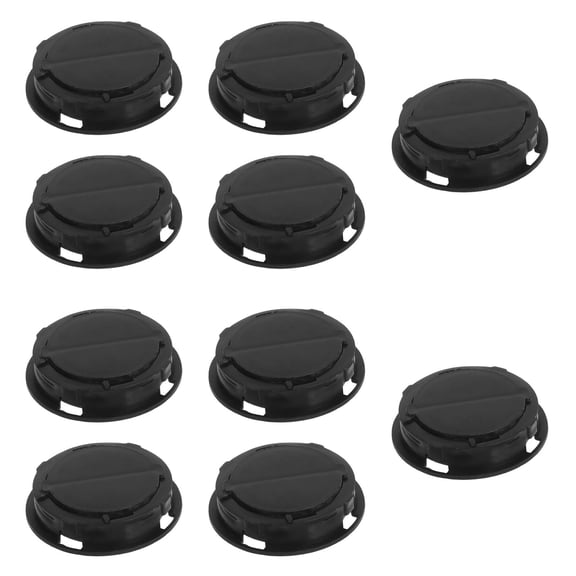 OUNONA Bank Stopper Replacement 10Pcs Black ABS Round Plugs for Protection