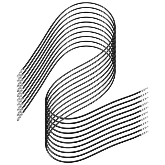 OUNONA 10Pcs Black Wax Necklace Cord for Pendant DIY Jewelry Making Material