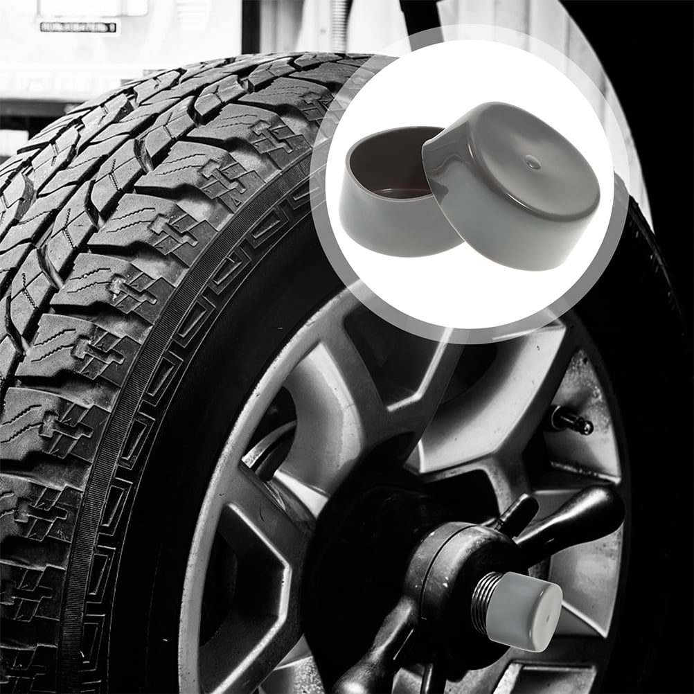 OUNONA 10Pcs Black Rubber Bearing Dust Caps 1 98 Inches Trailer Wheel ...