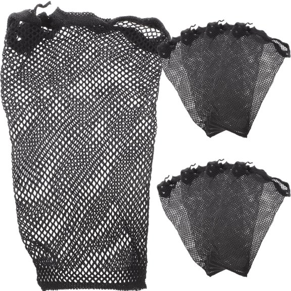OUNONA 10Pcs Black Wig Caps Mesh Net Featuring High Elastic Fibers for Weaving
